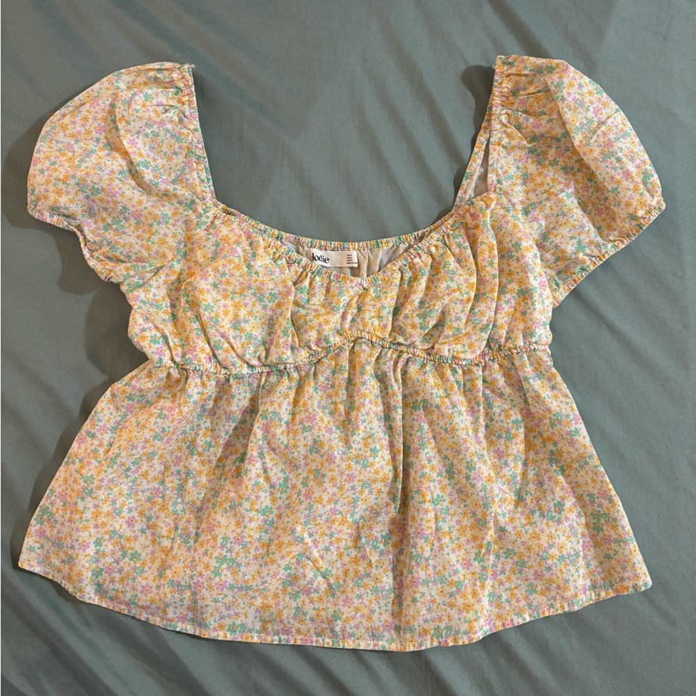 Elodie Floral Puff Sleeve Blouse